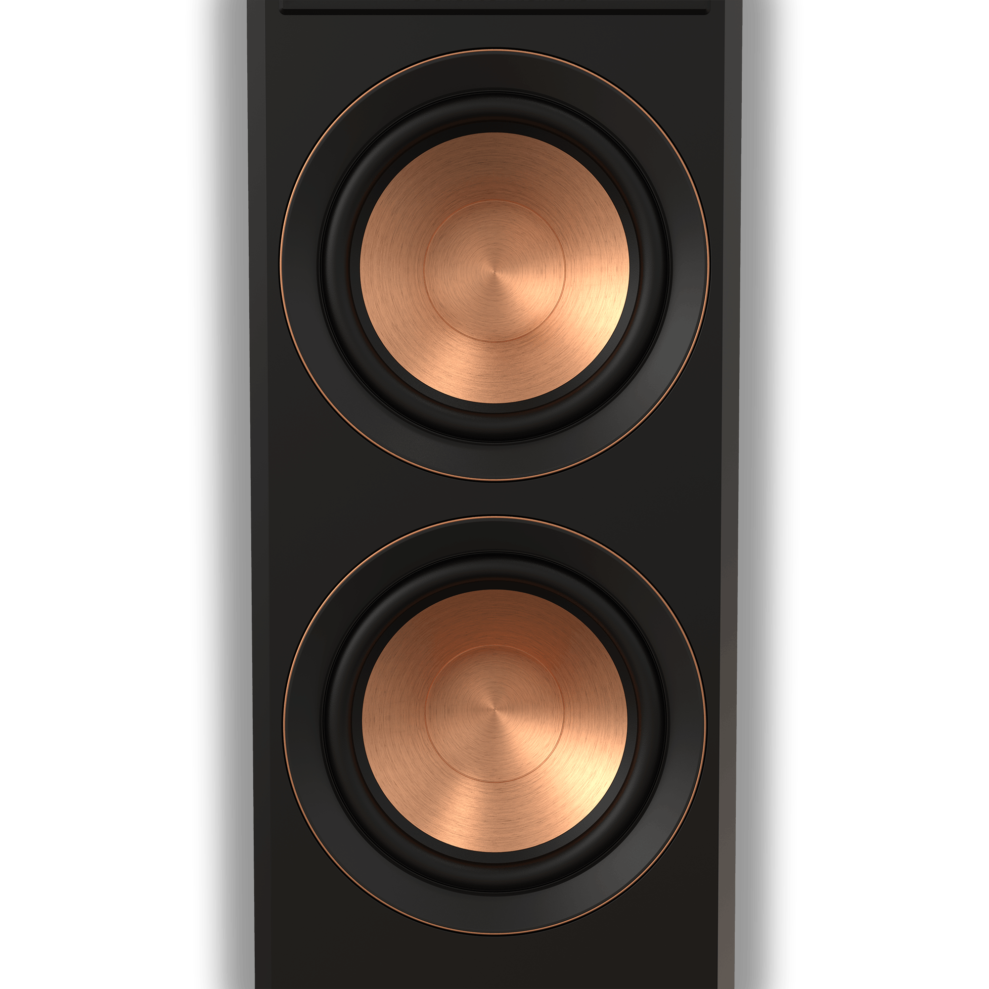 RP 5000 F II closeup of all new cerametallic woofers